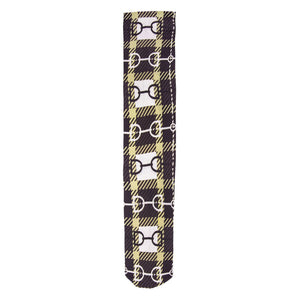AWST Int'l Snaffle Bit Plaid Socks