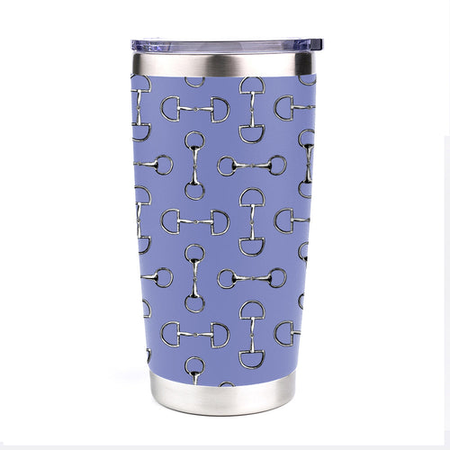 AWST Int'l 20 oz Stainless Steel Tumbler-Lila Vintage Snaffle Bit