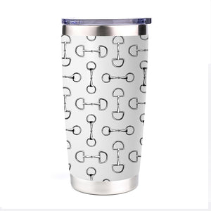 AWST Int'l 20 oz Stainless Steel Tumbler-Lila Vintage Snaffle Bit
