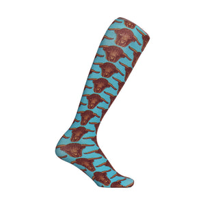 AWST Int'l Vintage Bull Head Boot Socks
