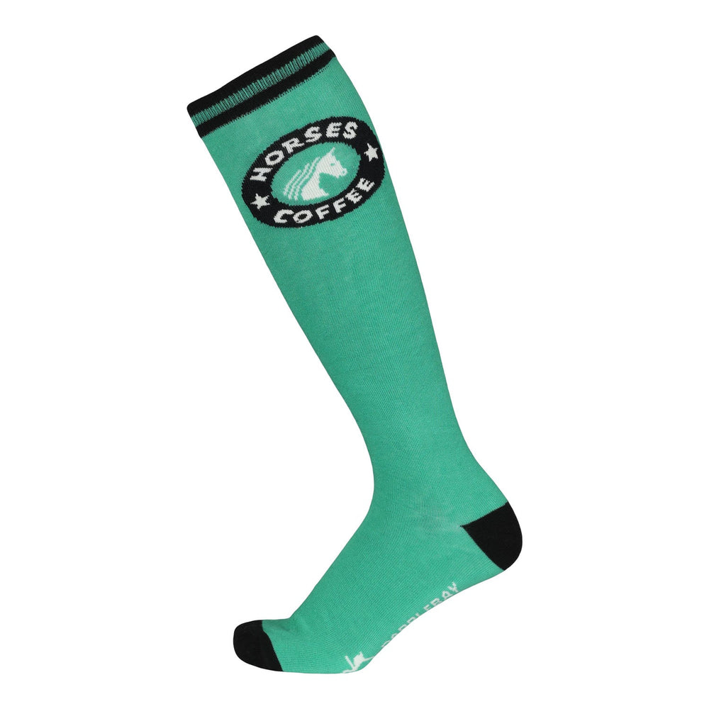 Dapplebay  Knit Boot Socks-Horses & Coffee