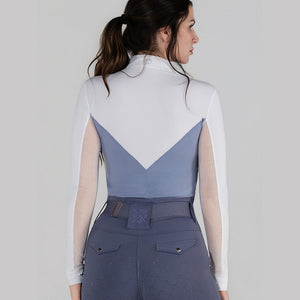 Dapplebay Lady 1/4 Zip LS Show Top-Moonrise