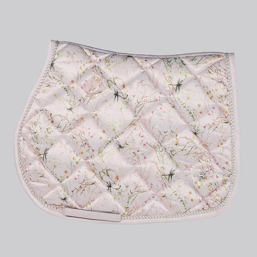 Dapplebay Dragonfly Meadow Jump Saddle Pad-Light Pink