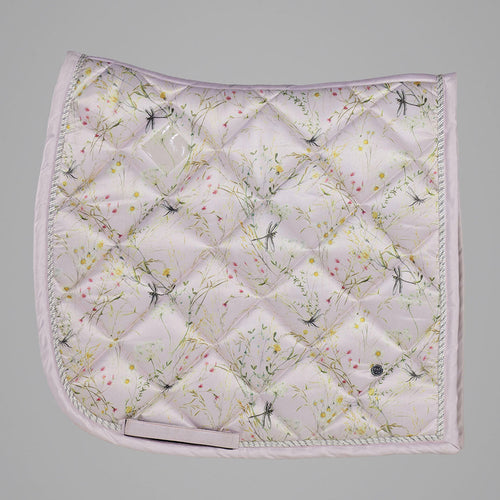Dapplebay Dragonfly Meadow Dressage Saddle Pad-Light Pink