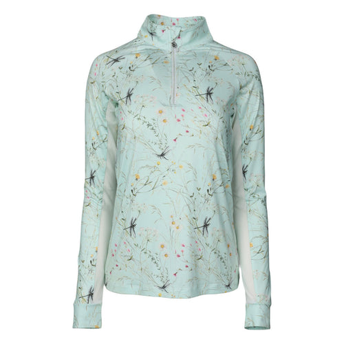 Dapplebay Dragonfly Meadow 1/4 Zip Riding Top - Long Sleeve