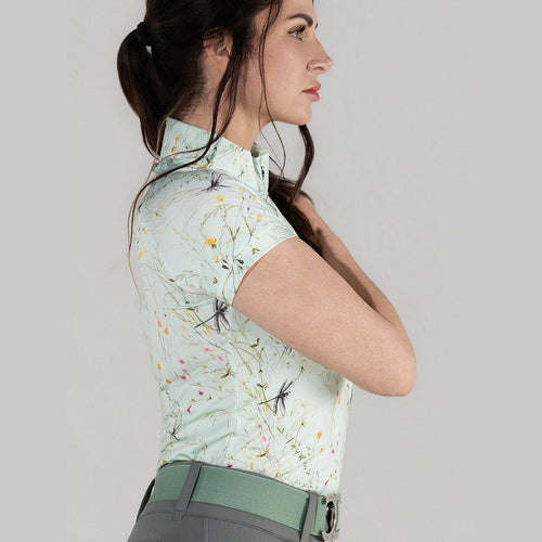 Dapplebay Dragonfly Meadow 1/4 Zip Riding Top - Short Sleeve