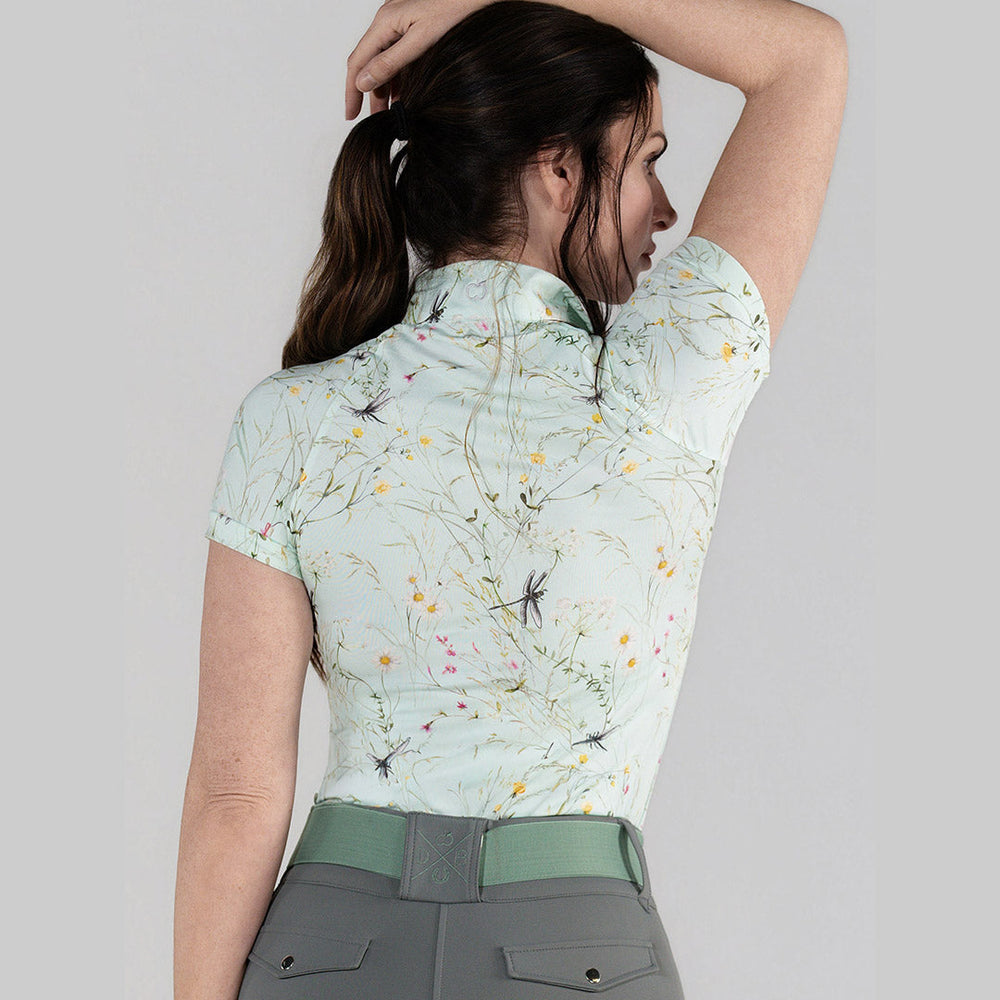 Dapplebay Dragonfly Meadow 1/4 Zip Riding Top - Short Sleeve