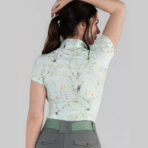 Dapplebay Dragonfly Meadow 1/4 Zip Riding Top - Short Sleeve
