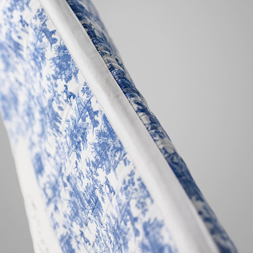 Dapplebay Equestrian Toile Western Saddle Pad-Blue/White