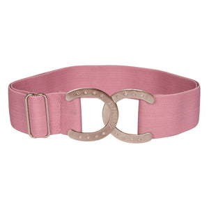 Dapplebay Horse Shoe Elastic Belt-Light Pink