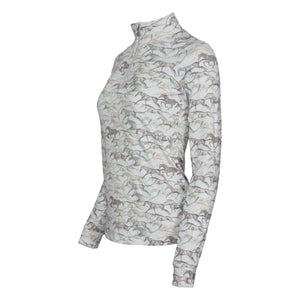 Dapplebay Galloping Watercolor 1/4 Zip Riding Top