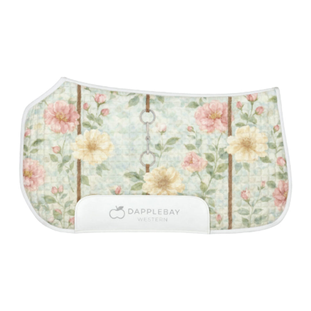 Dapplebay Vintage Floral Western Saddle Pad