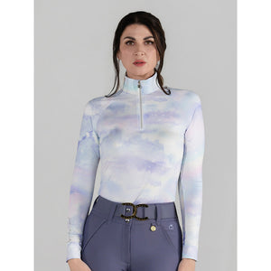 Dapplebay Opalite Skies 1/4 Zip LS Riding Top
