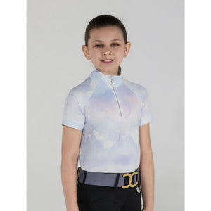 Dapplebay Kids Opalite Skies 1/4 Zip SS Riding Top