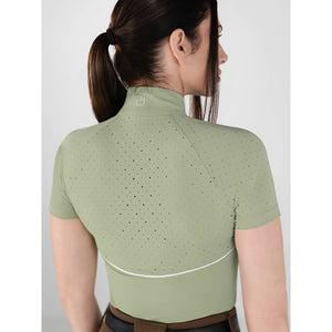Dapplebay Lady 1/4 Zip Aircut SS Riding Top-Sage