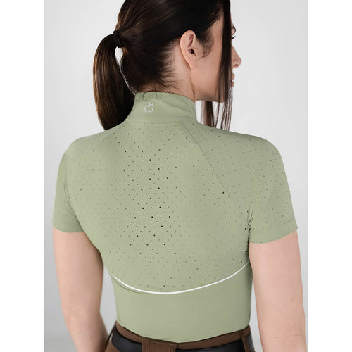 Dapplebay Lady 1/4 Zip Aircut SS Riding Top-Sage