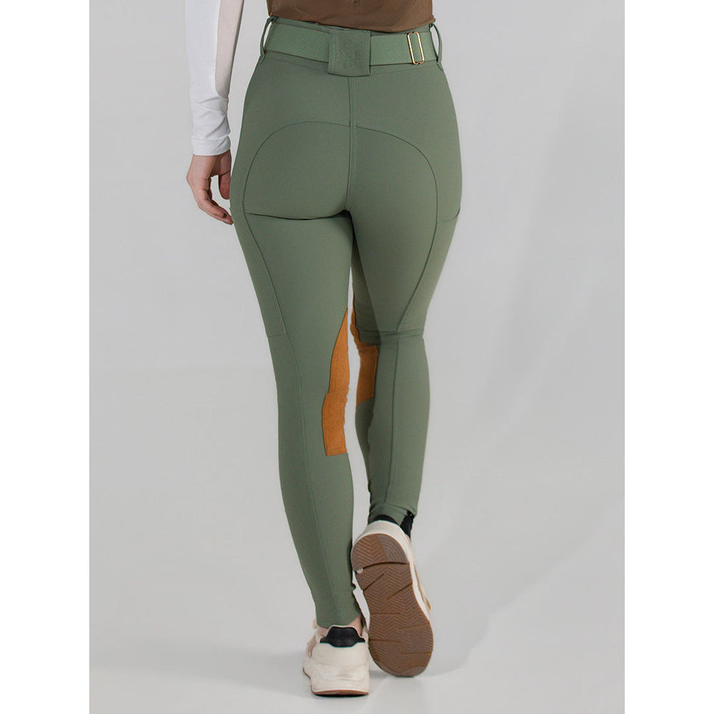Dapplebay Sport Suede Knee Patch Breeches-Rosemary