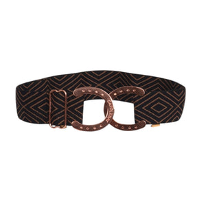 Dapplebay Horse Shoe Belt- Diamond-Black