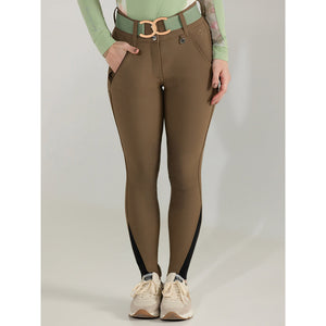 Dapplebay Sport Silicone Knee Patch Breeches-Chestnut