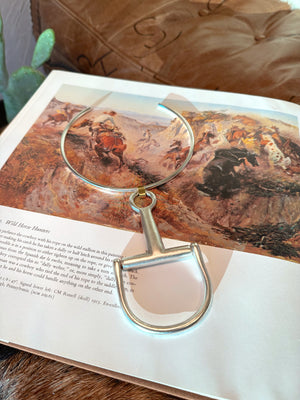 The Mason Large Equestrian Bit Necklace {GOLD + SILVER}