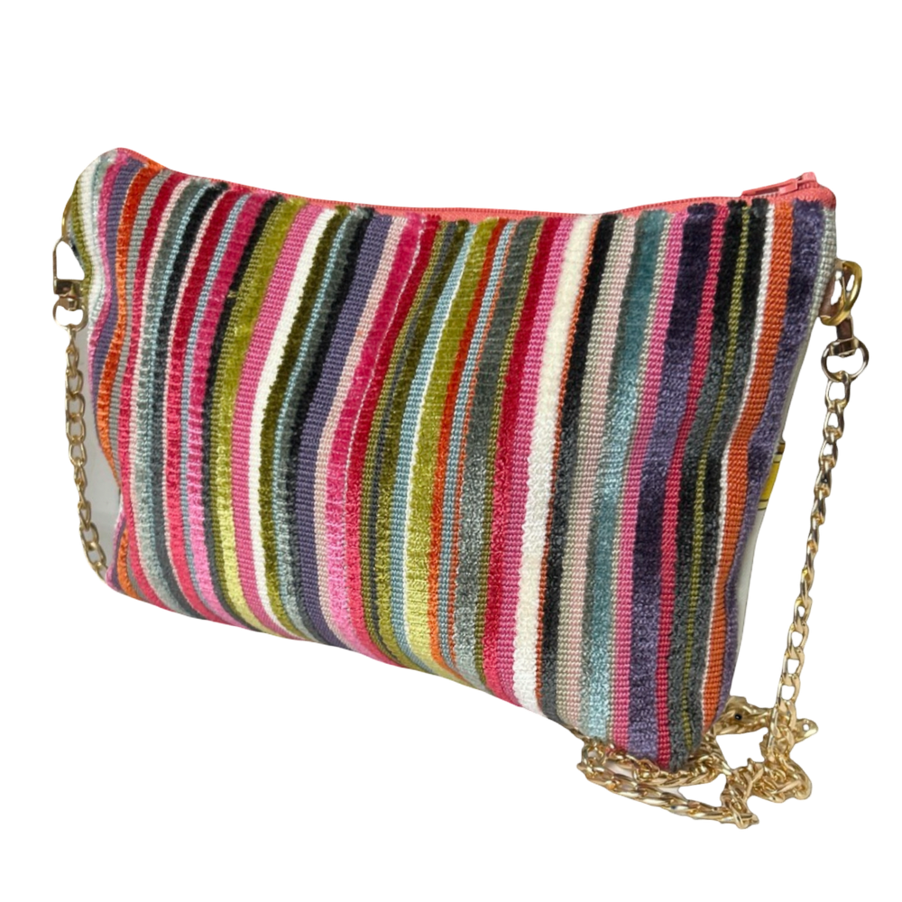 Grand Manege Vintage Silk Scarf Crossbody Bag