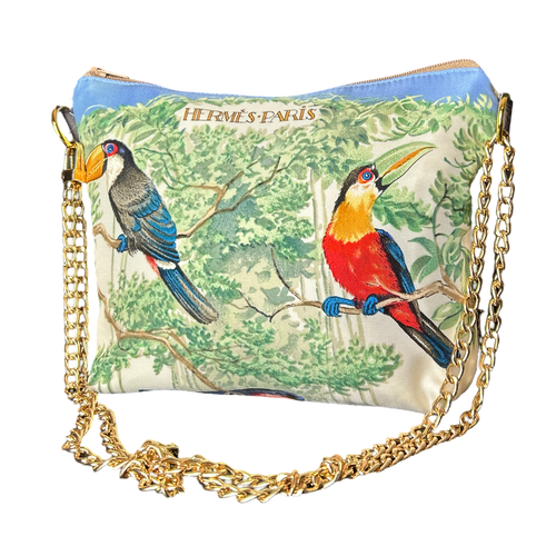 Equateur Vintage Scarf Crossbody Bag
