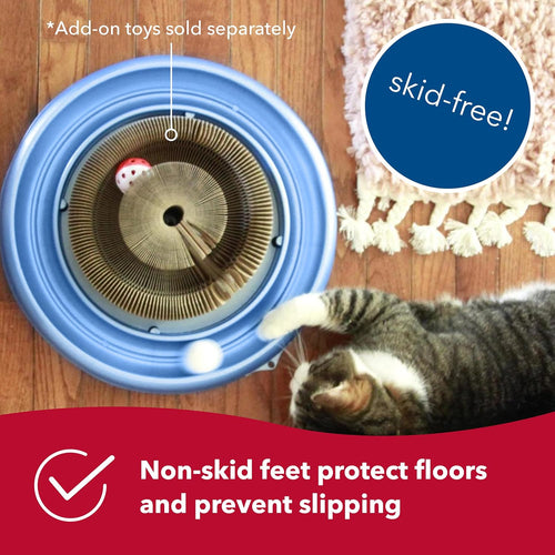 Bergan Turbo Scratcher Cat Toy 16" Interactive Track Ball Scratcher with Catnip