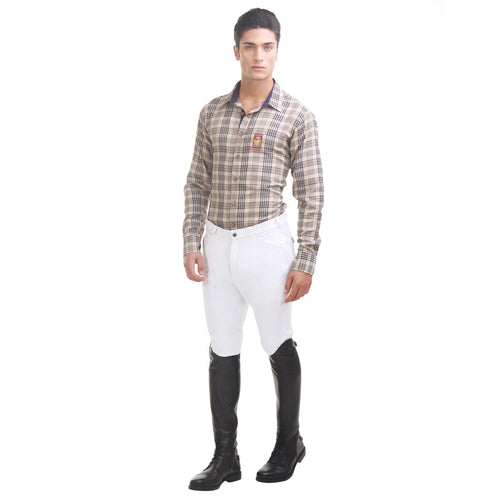 TuffRider Men's Micro Cord Patrol Knee Patch Breeches