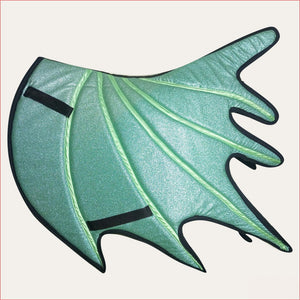 Green Horse Dragon Saddle Pad, Ear Bonnet & Horse Boot Set