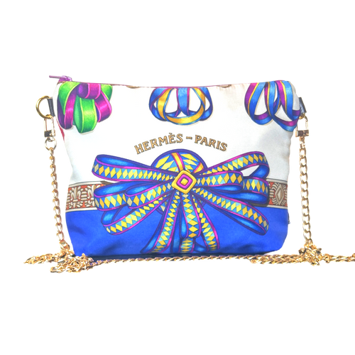 Rubans du Cheval Blanc Vintage Silk Scarf Crossbody Bag