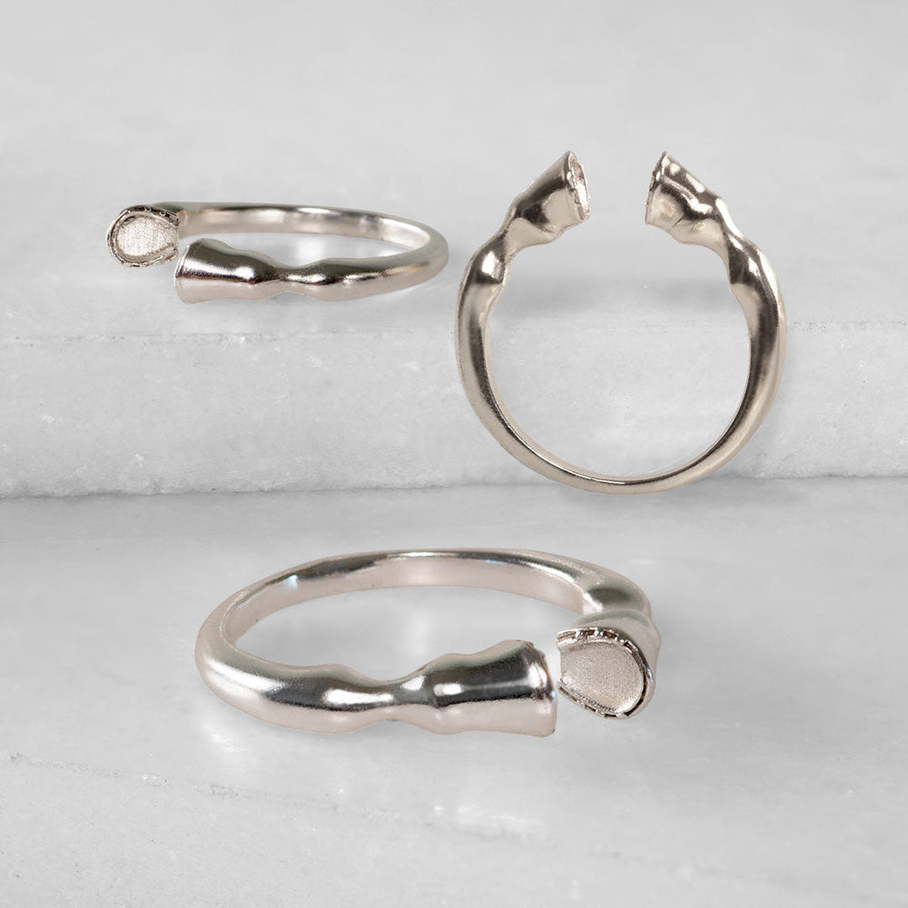 Cavallo - Horse Hooves Equestrian Ring in Silver