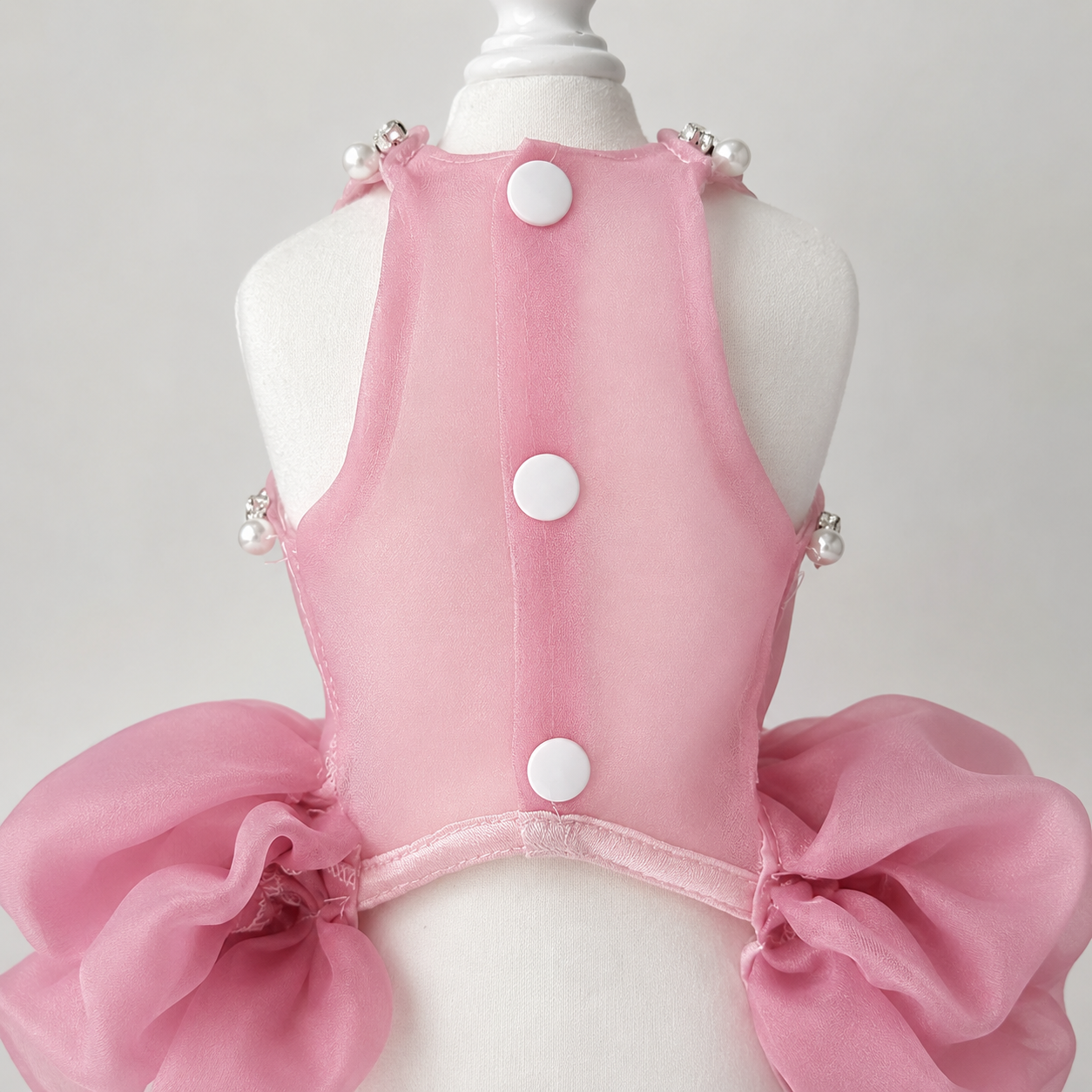 Pet Dress Pearl Diamond Crown 2 Colors
