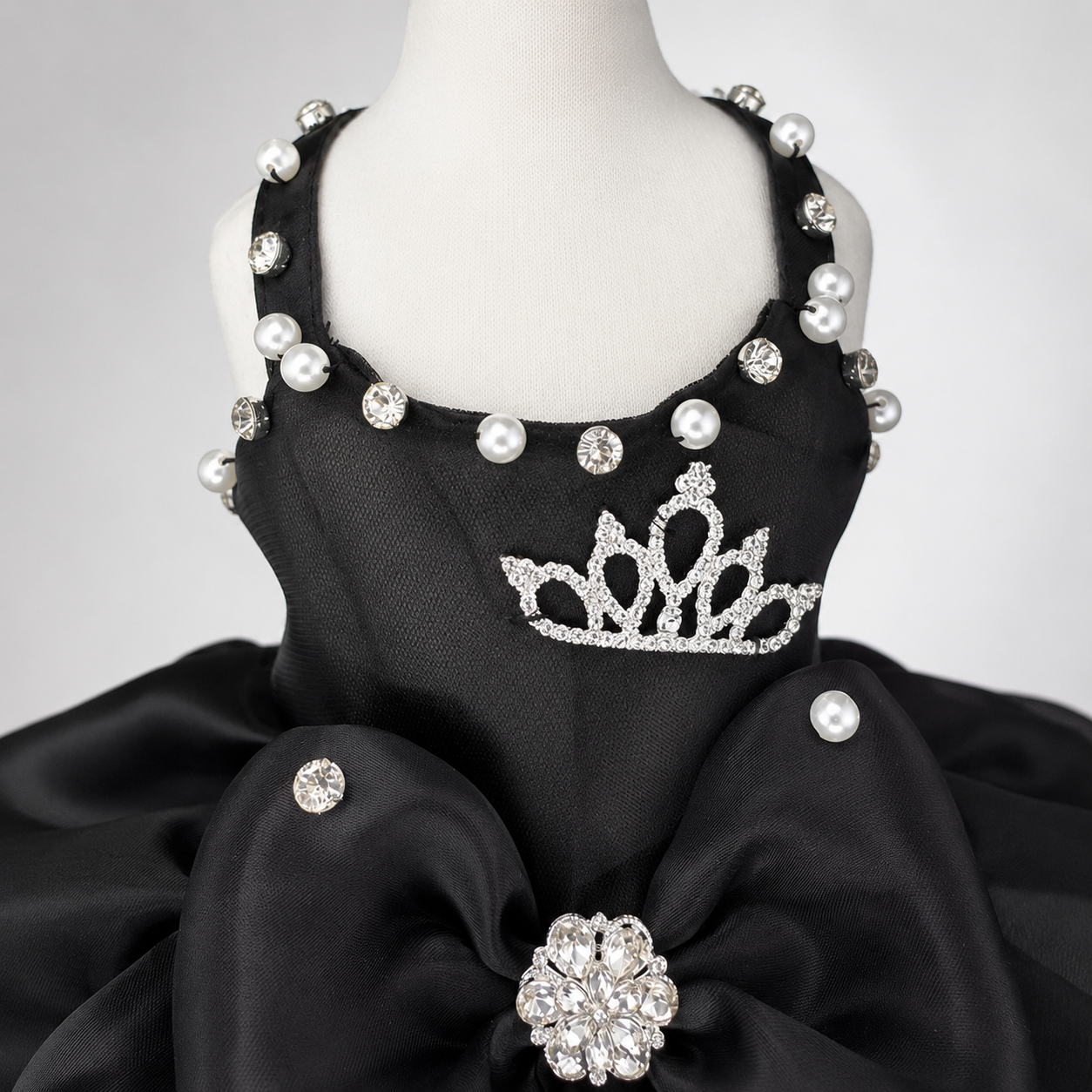 Pet Dress Pearl Diamond Crown 2 Colors