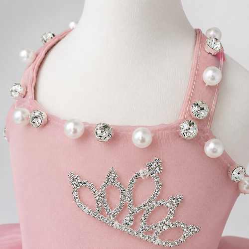 Pet Dress Pearl Diamond Crown 2 Colors