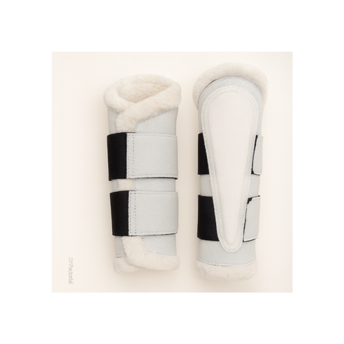 Premium Quality Cotton White Jumping Saddle Pad, Ear Bonnet & Horse Boot Set