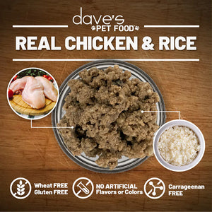Dave's Restricted Diet Bland for Dogs – Chicken and Rice (13.2oz)