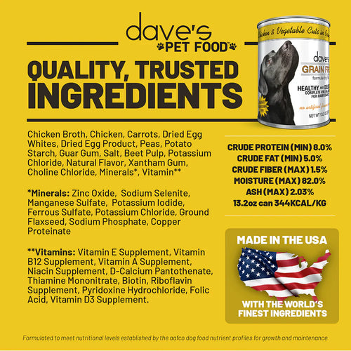Dave's Stewlicious Chicken & Vegetable Stew For Dogs (13.2oz)