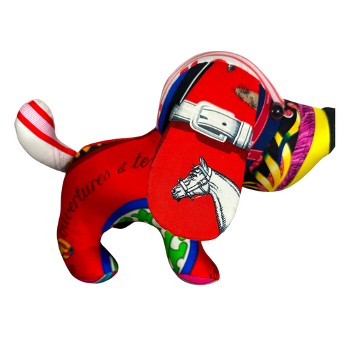 Vintage Silk Scarf Loyal Puppy