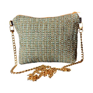 Garden Trellis Vintage Silk Scarf Crossbody Bag