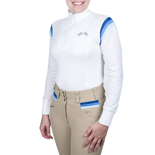 Equine Couture Gradient Long Sleeve Show Shirt