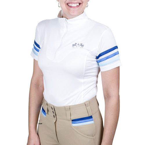 Equine Couture Gradient Short Sleeve Show Shirt