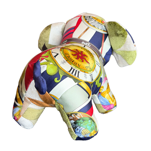 Parmi les Fleurs Vintage Silk Scarf Lucky Elephant