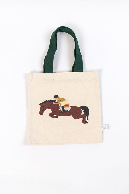 Horse Mini Tote Bag Set – 3-Pack Equestrian Kids Totes | Pony Party Favor Bags | Cute Horse Gifts for Girls
