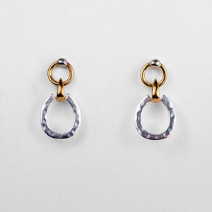 Equinox - Equestrian Horseshoe Earring Two Tone