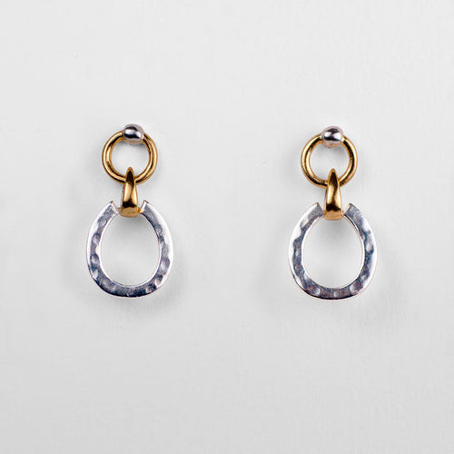 Equinox - Equestrian Horseshoe Earring Two Tone