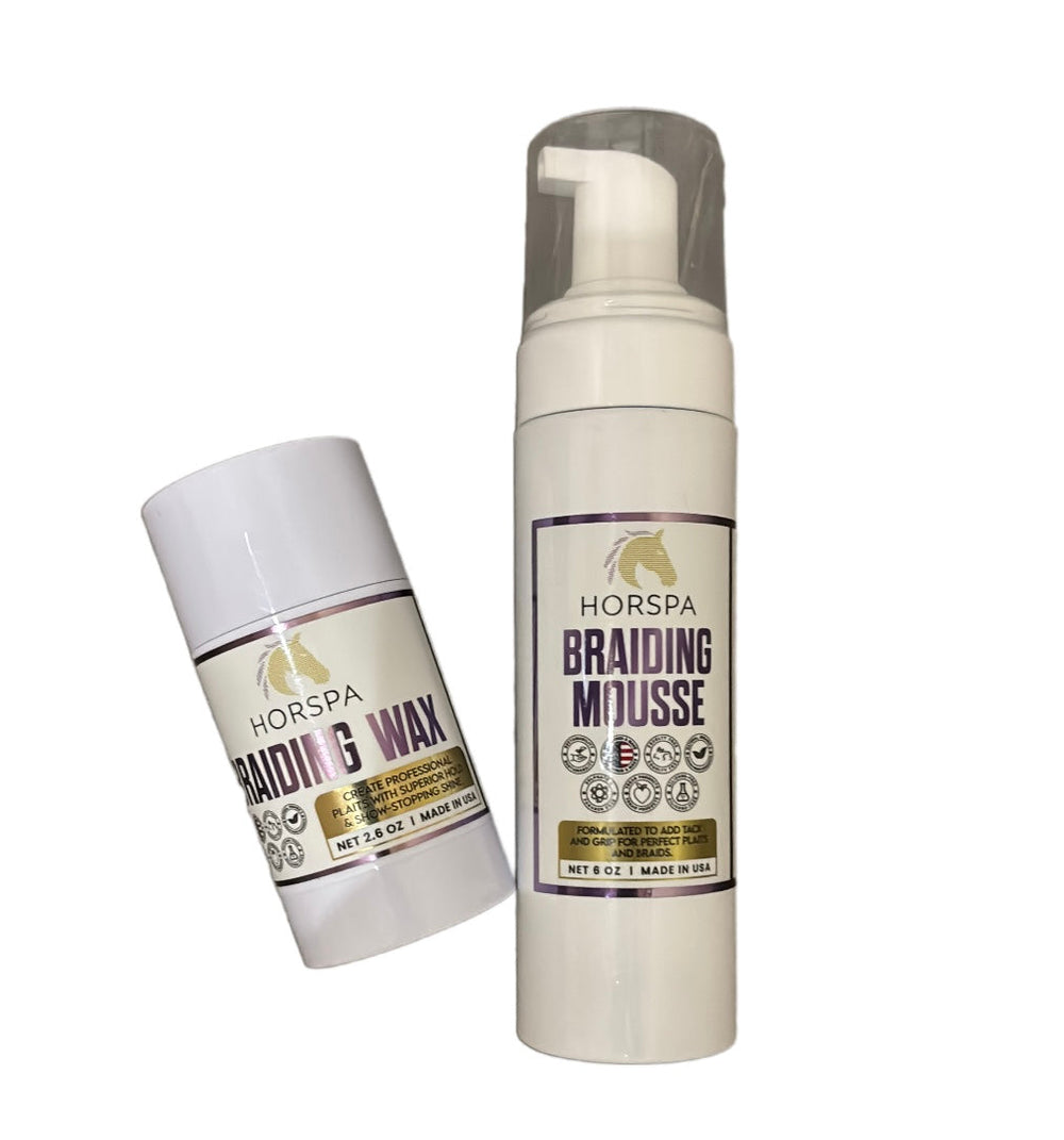 Braiding Mousse  6 oz white bottle