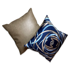 GG Tassel Harness Vintage Silk Scarf Pillows