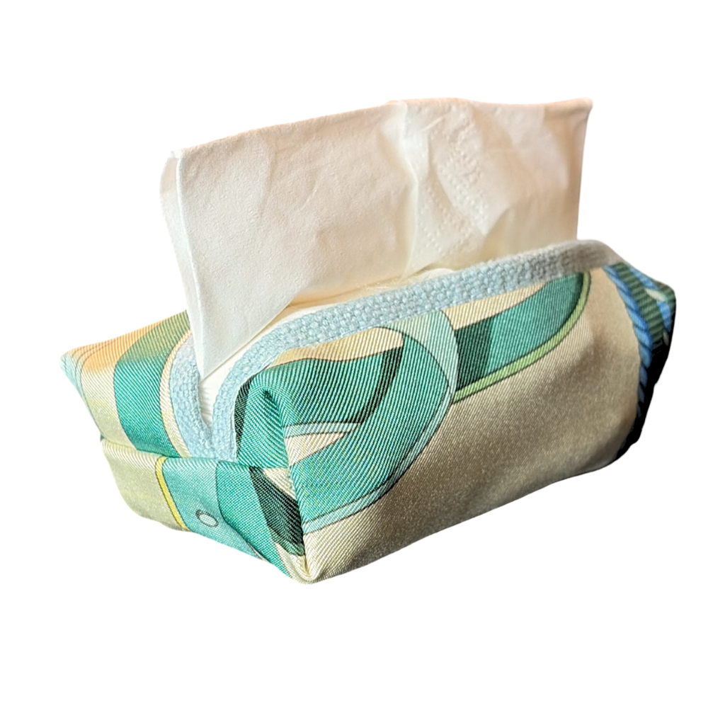 Fringe Harness Vintage Scarf Travel Tissue Pouch