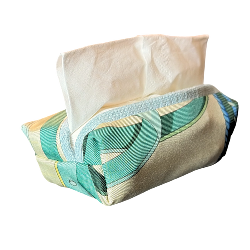 Fringe Harness Vintage Scarf Travel Tissue Pouch
