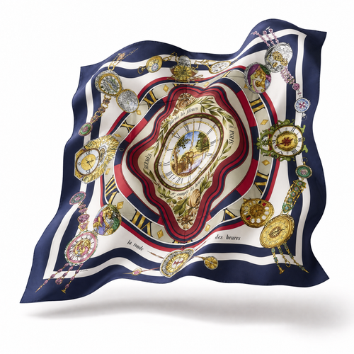 Parmi les Fleurs Vintage Silk Scarf Lucky Elephant
